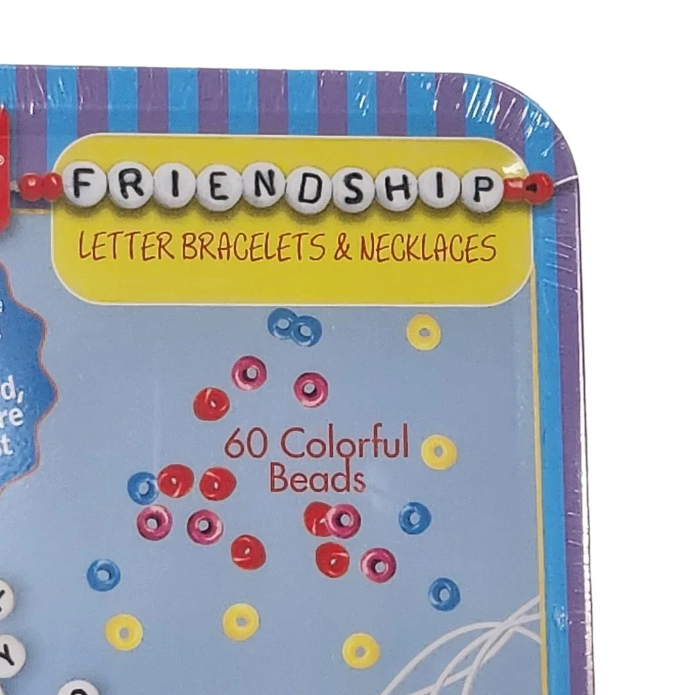 TS Shure by Bendon Friendship Letter Bracelets, Necklaces 190 Beads Elastic Cord